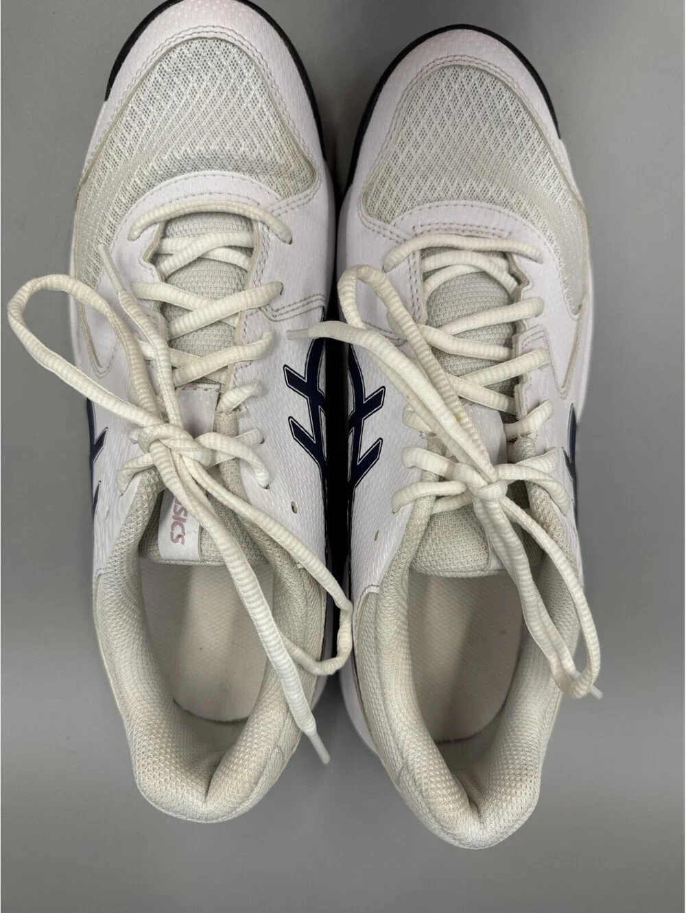 Women’s ASICS GEL-Dedicate 8 Tennis Shoes, White & Blue, Size 9.5